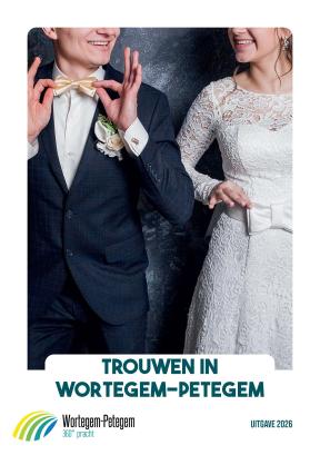 Voorblad van de brochure 'Trouwen in Wortegem-Petegem'